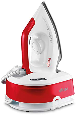 Ufesa PL2650 Centro de Planchado - Programa Healthy elimina virus y bacterias, 2400W, adecuado sistema de limpieza Antical, golpe de vapor máx 350gr, planchado vertical con vapor o en seco