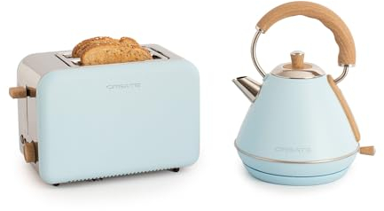 CREATE/PACK TOAST RETRO + KETTLE RETRO L/Toaster Pastellblau mit Wasserkocher Pastellblau/Wasserkocher 1,7L