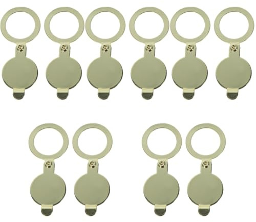 WOONEKY Peephole Covers for Apartment Door Security 10 Pack Privacy Door Viewer Covers Anti-Scratch Door Hole Protectors Easy Rotate Installation for Home Office Use