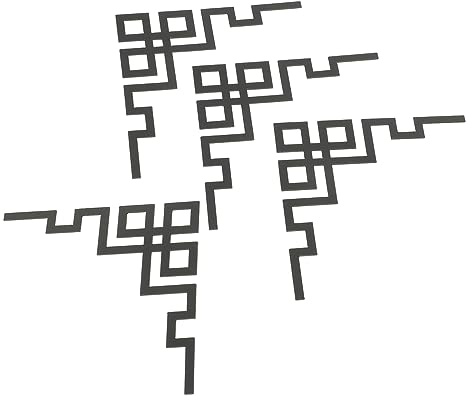 HOMSFOU 4 Pegatinas De Esquina De Espejo Acrílico Adhesivas Para Pared Decoración Para Armario Y Sala De Estar Fácil De Aplicar Y Quitar 3.93X3.93 Pulgadas