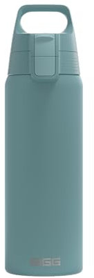 Sigg - Borraccia Acciaio Inox - Shield ONE Morning Blue - Perfetta Per Bevande Gassate - Ermetica - Leggera - Senza BPA - Blu - 0,75L