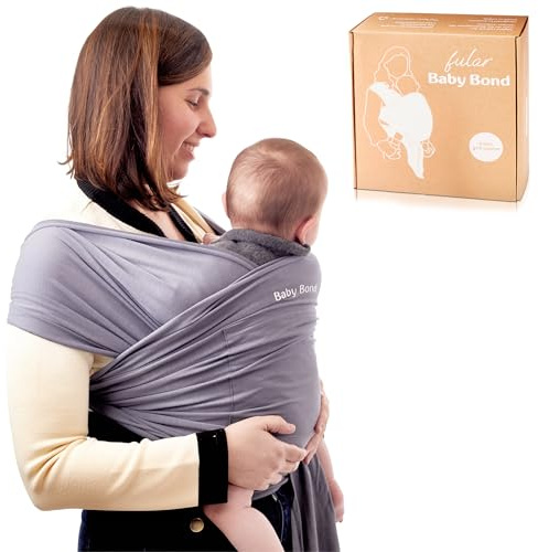 Fular Portabebés Ergonómico – Tejido Suave de Materiales Naturales | Transpirable, Fácil de Poner y con Bolsillo | Desde Recién Nacido hasta 15 kg | Talla Única – Calma a tu Bebé y Libera tus Manos