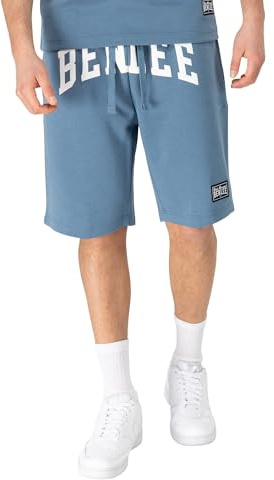 BENLEE Herren Shorts Normale Passform Amherst, Blue/White/Black, L