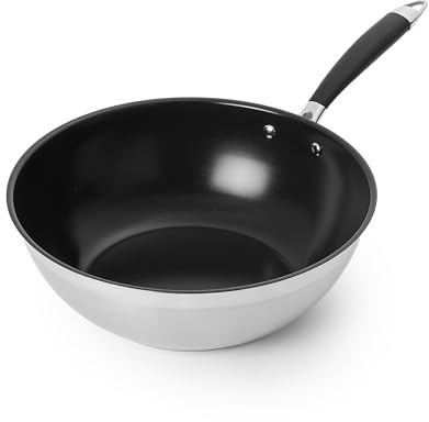Amazon Basics Keramik-Wokpfanne mit Antihaftbeschichtung, 28 cm