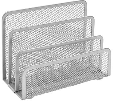 Osco LH1-SLV Briefhalter aus silbernem Drahtgeflecht