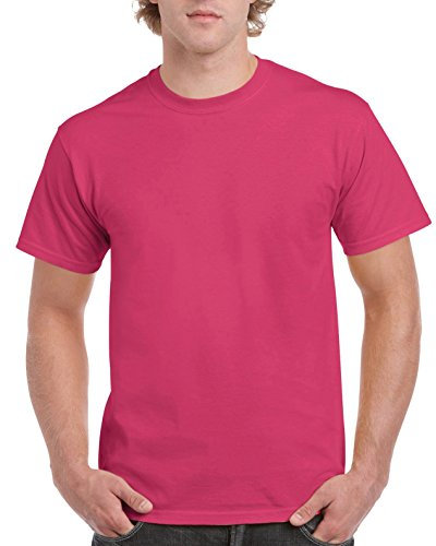 Gildan Mens Heavy Cotton Short Sleeve T-Shirt (M) (Heliconia)