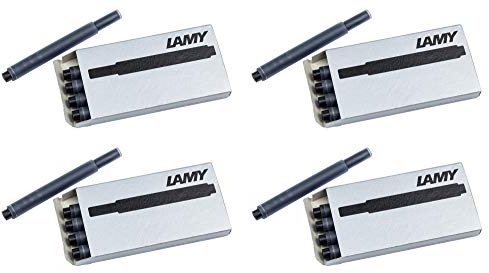 Lamy Black T10 Fountain Pen Ink Cartridges 4 Packs (LAM-T10-BLK4PAC)