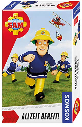 KOSMOS 711337 Feuerwehrmann Sam - Allzeit bereit! Feuerwehr Spiel, Feuerwehrmann Sam Spielzeug für Kinder ab 3