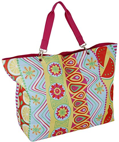 JENNIFER JONES Badetasche XXL Familie - 62 x 22 x 42 cm - mit Reißverschluss - Bunt