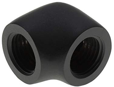 XSPC G1/4 Female 90 Degree Angled Elbow Fitting - Matte Black