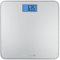 Rowenta Premiss BS1500 - Bilancia da bagno con display LCD, compatta, capacità di 160 kg, piattaforma in vetro e spegnimento automatico con batterie, colore: argento