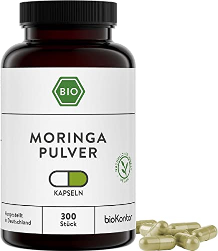 Moringa Kapseln BIO 300 Stück vegane Kapseln I mit bio Moringapulver - bioKontor