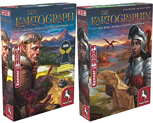 Pegasus Spiele 51310G - Der Kartograph & 51311G - Die Kartographin