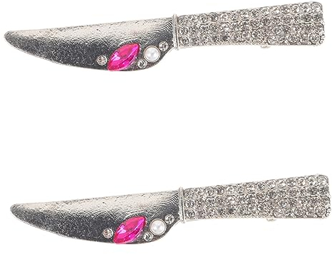VINTORKY 2pièces Epingles Cheveux Pour Femmes Mini-accessoires Decoratifs Avec Strass Barrettes Metalliques Pour Cheveux