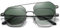 kachawoo Magnetische Gläser Polarisierte Clip-on Sonnenbrille für Männer Frauen UV400 Metall Polygon Brillen Mode (gun with green)