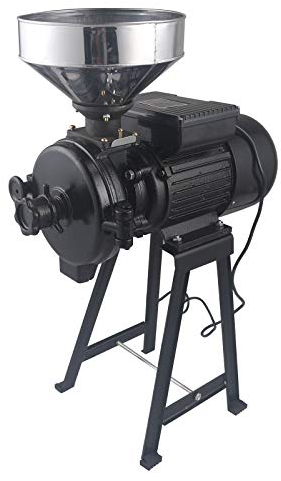 Lilyeriy Getreidemühle Mit Trichter 2200W 220V Elektrisch Getreidemühle Kornmühle Einstellbare Dicke Schrotmühle Für Getreide Nass Getreide Haushaltsmühle