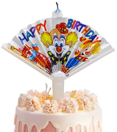 Neuheit Fan Geburtstagskerze | Fächerförmige Überraschungskerze | Magische Kerzen Zum Erneuten Anzünden Für Kinder | Automatisch Aufklappbare Fächer Geburtstags Wunschkerzen Für Kuchen