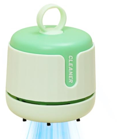 Limpiador de escritorio compacto - Aspirador de polvo de mesa, barredora de mesa de bajo consumo | Removedor de polvo de escritorio portátil recargable, colector de polvo de escritorio girat