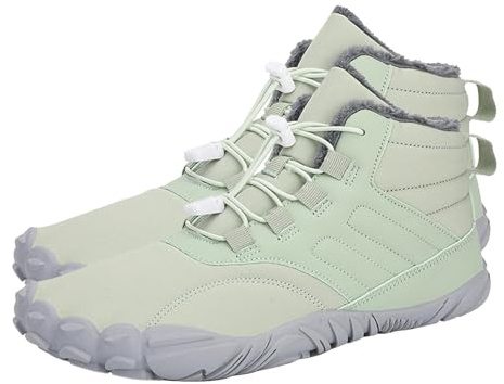 Tewzafiya Bottes d'hiver pieds nus, bottes d'hiver pour femmes,Raquettes de neige antidérapantes | Bottines courtes à la cheville, chaussures d'hiver de marche, chaussures d'escalade d'hiver,, vert