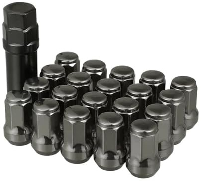 Bulloni cerchioni Compatibile con C&adillac Dadi per ruote conici estremità chiusa sporgenza ghianda M12x1.25 dadi per cerchi esagonali per auto