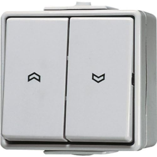 Jung 639VW Jalousie-Wippschalter Taster, 1-polig