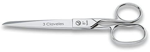 3 Claveles 35 Tijera de Modista de 8, Gris, 20 Cm - 8