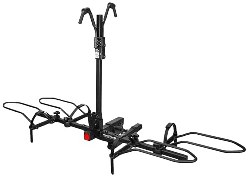 Hollywood Racks Sport Rider 2 Hitch Bike Rack, Carries 2 Bikes up to 80 lbs Each for Standard, Fat Tire and Electric Bicycles - Heavy Duty, Foldable Ebike Rack for Car, Truck, and SUV