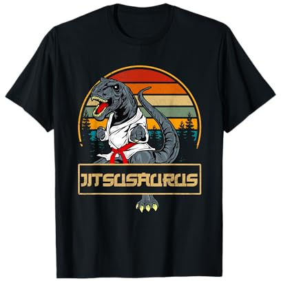 Jitsusaurus Funny Jiu Jitsu T-Rex BJJ MMA Martial Arts Gifts T-Shirt
