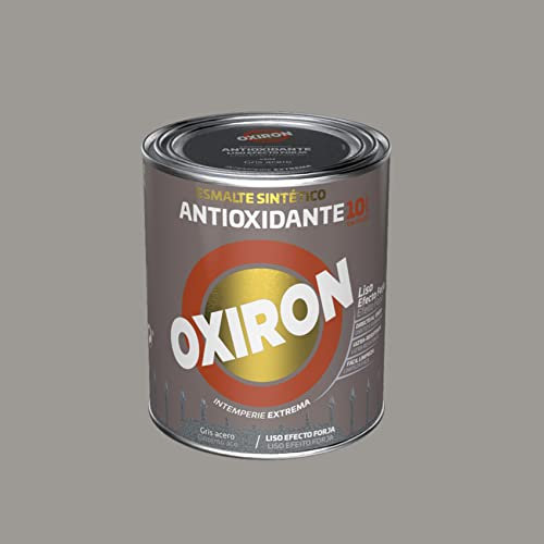 Oxiron Esmalte Antioxidante Liso Efecto Forja Gris Acero 4 L