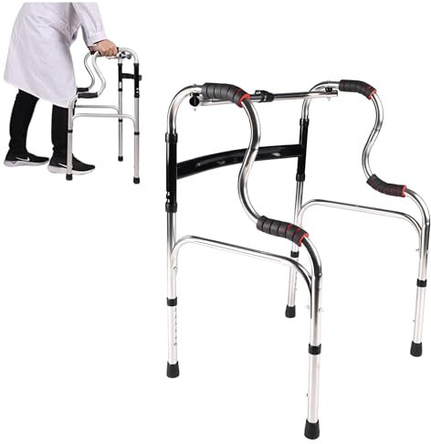 AIRM HEALTH – Gehwagen für Senioren und Rehabilitation, Stabiler Gehrahmen, Leicht und Sicher, Rutschfeste Füße, Unterstützt Mobilität und Gleichgewicht (46x50x75 cm)