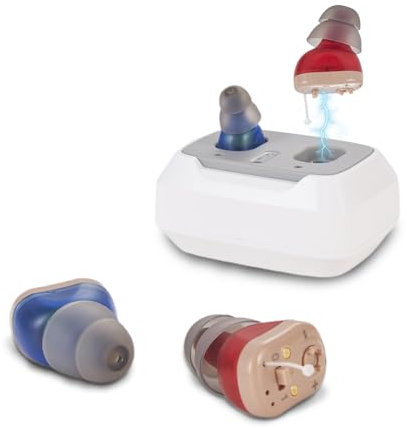 Delmicure Wiederaufladbare Soundgeräte für Erwachsene mit einstellbarer Lautstärke, 4 Modi und Ladestation