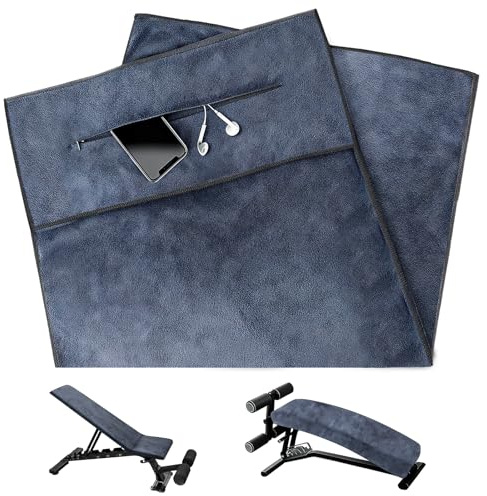 Zatixbu - Asciugamano da palestra in microfibra, assorbente, con tasca con cerniera, leggero, antiscivolo, per palestra, allenamento, attività all'aria aperta