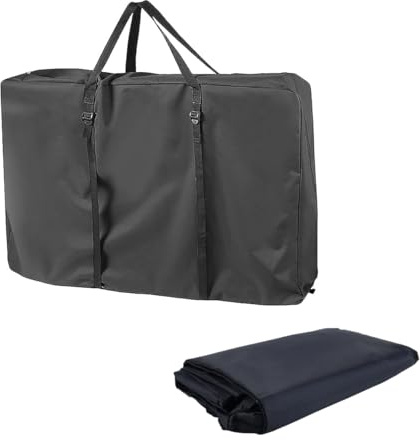 Durlo Bolsa de almacenamiento para silla de ruedas, resistente, negra, impermeable y resistente. Bolsa de transporte grande y plegable para sillas de ruedas, andadores y sillas de transporte.