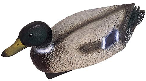 OASE 36864 Teichfigur Stockente Erpel, 40 x 15 x 17 cm - Wasserspeier, Verschönerung Teichlandschaft, Grau