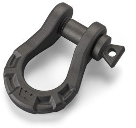 WARN 92093 Epic 3/4 Steel Winch D-Ring Shackle with 7/8 Pin: 9 Ton (18,000 lb) Capacity, Black