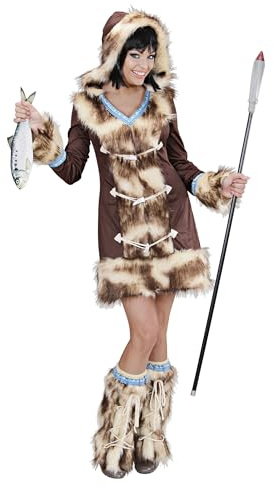 W WIDMANN MILANO Party Fashion - Disfraz Aikaa Esquimal Niña, vestido, guanteletes, carnaval