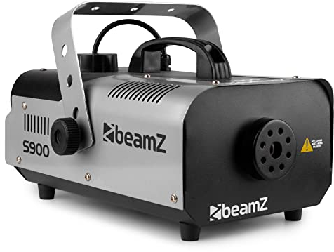 BeamZ S900 Nebelmaschine 900 Watt, Fogger, Party Rauchmaschine, Fog Machine, Kabelfernbedienung, 2,5 Liter Tank, Disco Partynebel für DJs, Hauspartys, Hochzeiten, Veranstaltungen