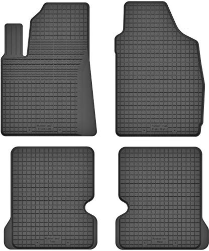 Motohobby Alfombrillas de Goma con Borde Alto de 15 mm para Fiat Panda II (2003 – 2014) – Ajuste