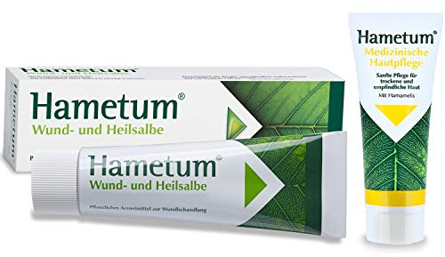 Hametum Wund- und Heilsalbe 1 x 200g + Aktionszugabe zum Probieren med. Hautpflege zur Unterstützung der Wundheilung und Pflege reifer Haut 1 x 20g