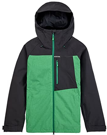 Burton Herren Lodgepole Snowboardjacke, True Black/Clover Green, S EU