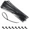 MaxEarn 1000Stk 300 x 4,8 mm Extra Breit Kabelbinder, 12 Zoll Lang UV Beständig Kabelbinder, Große Schwarze Starke Kunststoff Kabelband, Heavy Duty Cable Zip Ties für Outdoor Kabelmanagement