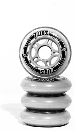 Tuxs Ruedas de Patines en Línea 82A Ruedas X4 en Línea Ruedas de Repuesto Ruedas para Patinaje en Línea Patinaje Recreativo en Interiores y Exteriores (80x24 mm)