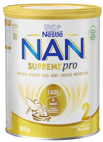 NESTLÉ NAN SUPREMEpro 2 Latte di Proseguimento Polvere da 6 mesi, Latta 800g