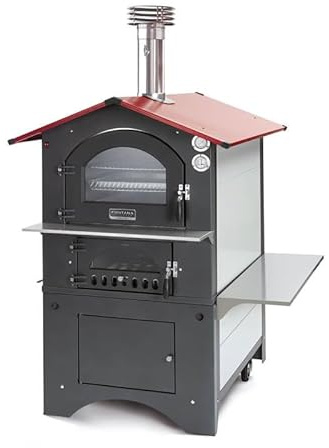 GUSTO utomhus vedeldad ugn (80 x 45 röd)