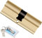 40/40mm Cilindro in Ottone, 80mm Pomello/Chiave a Barile con 8 Chiavi Standard in Ottone
