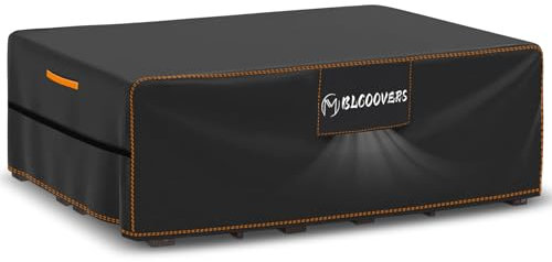 MBLCOOVERS Housse de protection pour meubles de jardin - Résistante à l'hiver - En Oxford - Rectangulaire - Noir - 200 x 160 x 74 cm