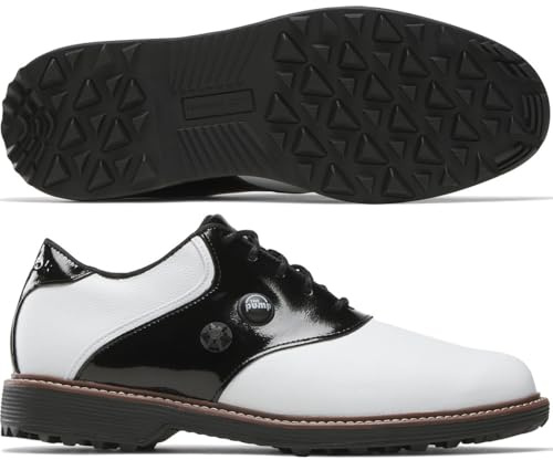 Reebok Unisex OG Pump Golf sneakers, vit/svart, 42,5 EU, Vit svart, 42.5 EU