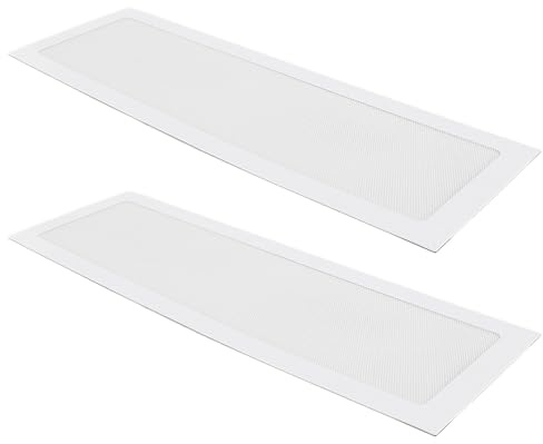 Yusat Filtro antipolvere per PC, telaio magnetico, in PVC a maglia fine, griglia per computer, ventola di raffreddamento, alimentatore, 4,72 x 14,17, 2 pezzi (bianco)