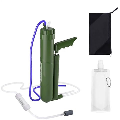 High- Camping Water Filter - Survivalist Micro-Purifier, 0.0001 Micron Purifier Pump | Water Purification System River and Lake Water, High-Precision Water Filter for Survival Use