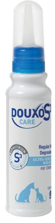 DOUXO® S3 CARE Ear Cleaner 120ml | Vet-Recommended & Clinically Proven | For Dogs & Cats | Gentle, Regular Use | Cleans & Removes Wax | Soothes, Protects & Hydrates Sensitive Ears